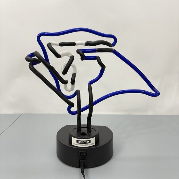 NFL Carolina Panthers Neon Light Lamp Sign Man Cave Blue Logo 11 Inch Tested - Picture 5 of 9